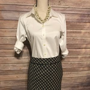 The Limiter pencil skirt size 10 plaid pattern